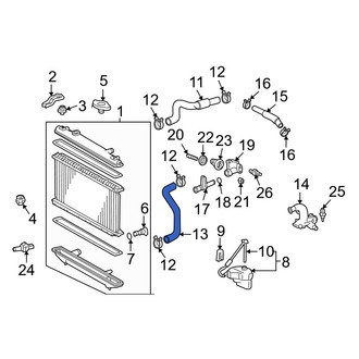 Toyota OE - Lower Radiator Coolant Hose