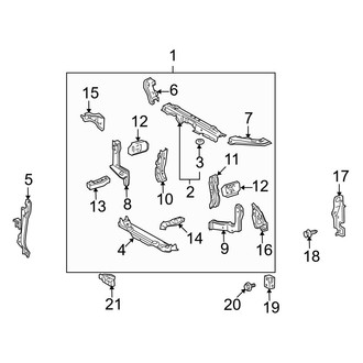 Toyota OE - Radiator Support (Hybrid / Hybrid Limited)
