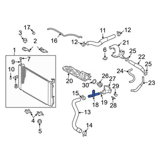 Toyota OE - Engine Coolant Pipe