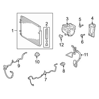 Toyota OE - Air Conditioner & Heater - Condenser, Compressor & Lines