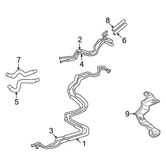 Toyota OE - Air Conditioner & Heater - Rear A/C Lines