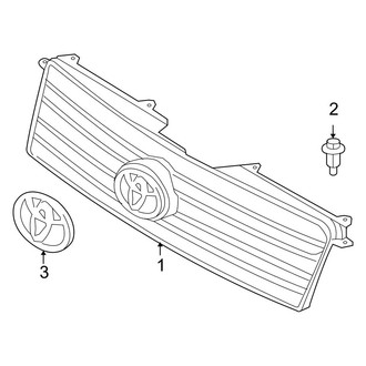 Toyota OE - Grille & Components (Hybrid / Hybrid Limited)