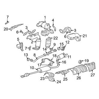 Toyota OE - Exhaust System - Exhaust Components