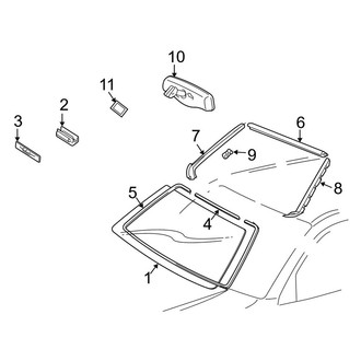 Toyota OE - Windshield - Glass