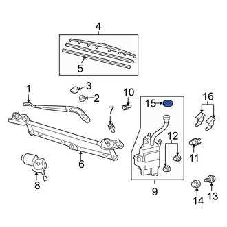 Toyota OE - Front Windshield Washer Nozzle