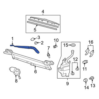 Toyota OE - Front Left Wiper Arm