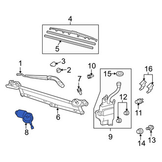 Toyota OE - Front Wiper Motor