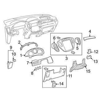 Toyota OE - Instrument Panel Components (FULL HYBRID EV-GAS (FHEV))