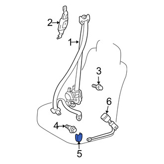 Toyota OE - Front Upper Seat Belt Bolt Cover Cap
