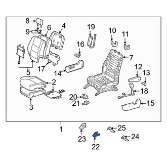Toyota OE - Seat Track Cover