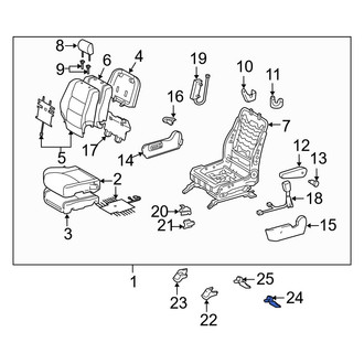 Toyota OE - Seat Track Cover