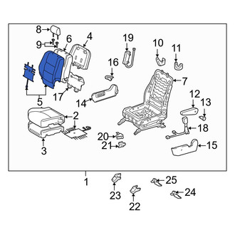 Toyota OE - Front Right Seat Back Cushion Cover