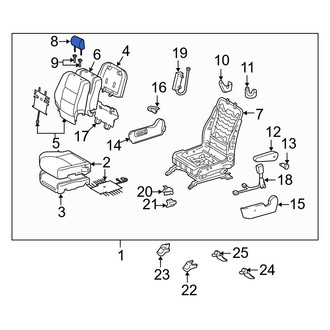 Toyota OE - Front Left Headrest