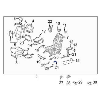 Toyota OE - Front Right Inner Seat Track Cover
