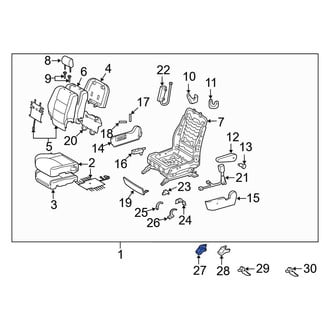 Toyota OE - Seat Track Cover