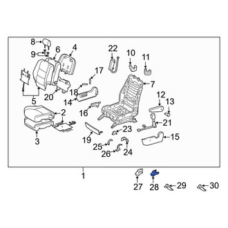 Toyota OE - Seat Track Cover
