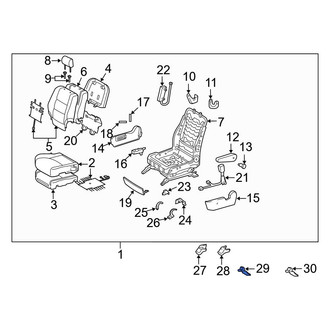 Toyota OE - Seat Track Cover