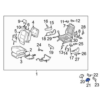 Toyota OE - Seat Track Cover
