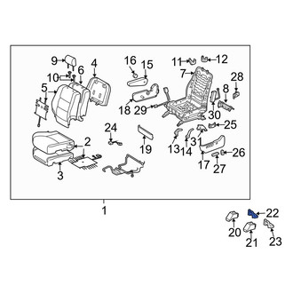Toyota OE - Seat Track Cover