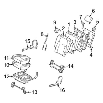 Toyota OE - Seats & Tracks - Second Row Seats (Right Seat)