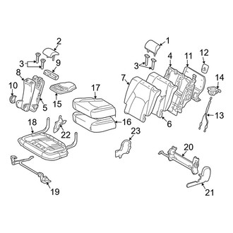 Toyota OE - Seats & Tracks - Second Row Seats (Left Seat)