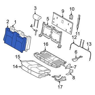 Toyota OE - Rear Seat Back Cushion Cover
