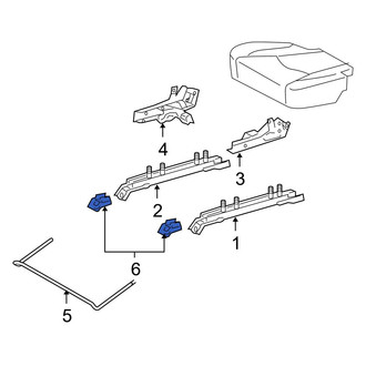 Toyota OE - Center Left Seat Track Cover