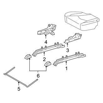 Toyota OE - Seats & Tracks - Tracks & Components (2nd Row Seats), (FULL HYBRID EV-GAS (FHEV))