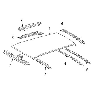 Toyota OE - Roof & Components (W/O Sunroof), (FULL HYBRID EV-GAS (FHEV))