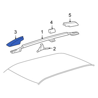 Toyota OE - Right Roof Rack Cover