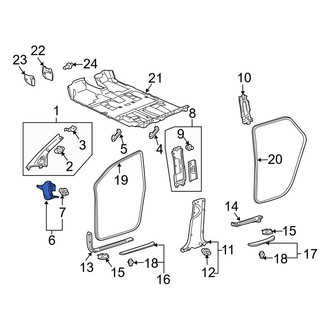 Toyota OE - Left Kick Panel Trim