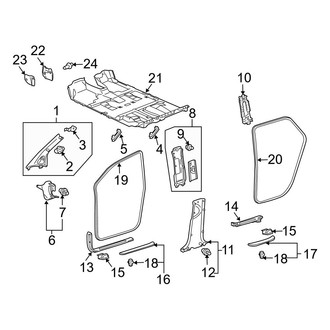 Toyota OE - Pillars, Rocker & Floor - Interior Trim (FULL HYBRID EV-GAS (FHEV))