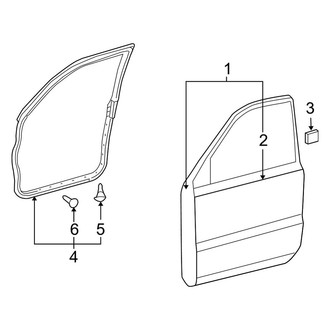 Toyota OE - Front Door - Door & Components (FULL HYBRID EV-GAS (FHEV))