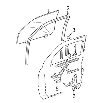 Toyota OE - Front Door - Glass & Hardware (FULL HYBRID EV-GAS (FHEV))