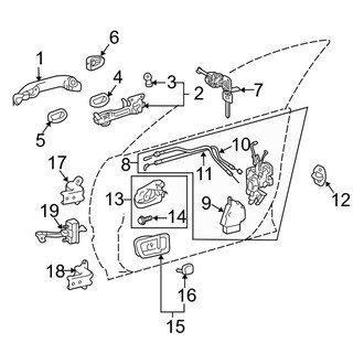 Toyota OE - Front Door - Lock & Hardware