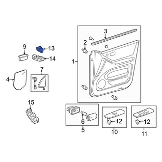 Toyota OE - Front Door Lock Switch