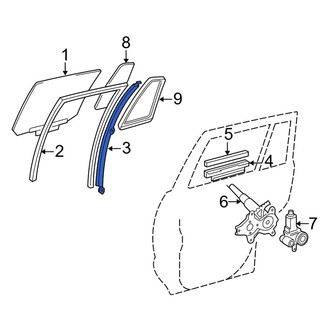 Toyota OE - Left Door Window Division Bar