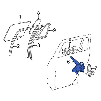 Toyota OE - Front Left Window Regulator