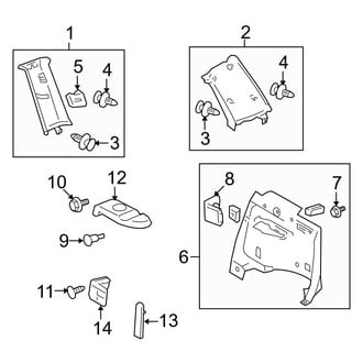 Toyota OE - Quarter Panel - Interior Trim (FULL HYBRID EV-GAS (FHEV))