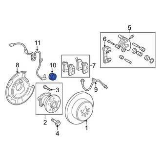 Toyota OE - Rear Left ABS Wheel Speed Sensor