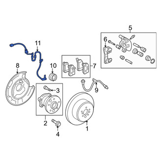 Toyota OE - Rear Left ABS Wheel Speed Sensor Wiring Harness