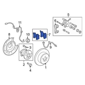 Toyota OE - Rear Disc Brake Pad Set