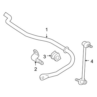 Toyota OE - Rear Suspension - Stabilizer Bar & Components (FWD)