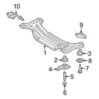 Toyota OE - Rear Suspension - Suspension Mounting (FWD FULL HYBRID EV-GAS (FHEV))