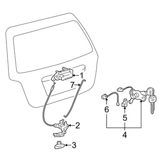 Toyota OE - Lift Gate - Lock & Hardware (Hybrid / Hybrid Limited)