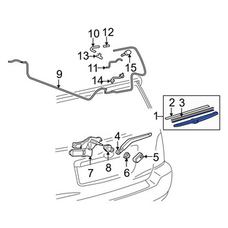 Toyota OE - Rear Wiper Blade