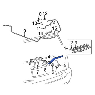 Toyota OE - Rear Wiper Arm