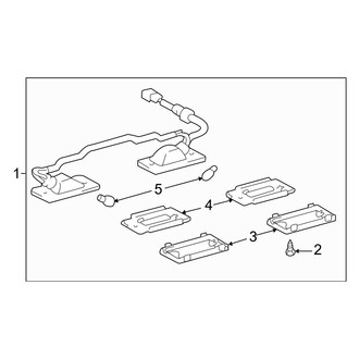 Toyota OE - Rear Lamps - License Lamps (FULL HYBRID EV-GAS (FHEV))