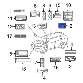 Toyota OE - Child Lock Label