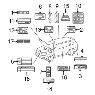 Toyota OE - Information Labels - Labels (Gas)